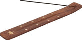 Wierookhouder plankje Ster - hout - voor wierookstokjes - 25 x 3 cm