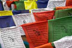 Soulfloating Tibetaanse Gebedsvlaggetjes - 25 vlaggen aan koord - 5 meter