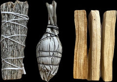 Reinig je huis pakket XL - 2 x Smudge Stick Witte salie - 3 x Palo Santo stick - 1 x Abalone schelp - incl handleiding NL