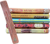 HEM Wierook Pakket - 5 heerlijke geuren - wierook stokjes - Musk - Palo Santo - Lemongrass -Red Rose - Cinnamon