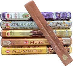 HEM Wierook Assortiment - 5 heerlijke geuren - wierook stokjes - Precious Lavendel - Copal Sabio Blanco - Precious Cinnamon - Musk - Palo Santo