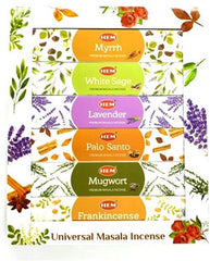 HEM Wierook - Universal Masala Incense - Giftpack - 6 doosjes á 15 gram