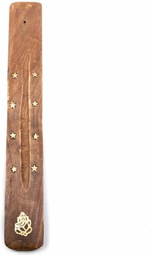 Wierookhouder traditioneel houten plankje Ganesha (25 cm)