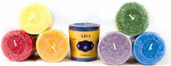 Greenpal - Chakra Geurkaarsen - 4,5 x 4 cm - 7 stuks - Diverse geuren in geschenkverpakking
