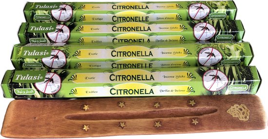 Tulasi Citronella Wierook - Anti Muggen - Citronella - Wierook