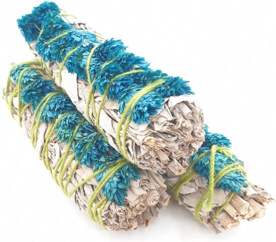 Witte Salie & Phalaris Smudge Stick - 12cm. - 20/30 gram - per stuk