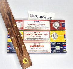 SATYA voordeelpakket 15 grams (per seizoen) - Satya - Zomer Wierook Pakket - Sacred Ritual - Spiritual Healing - Blue Sage - Incense Sticks - wierook stokjes
