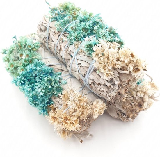 Witte Salie & Verbascum Smudge Stick - 12cm - 20/30gr - per stuk